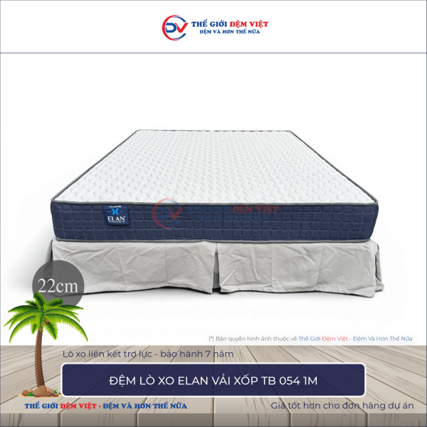 Đệm lò xo Elan TB 054 chần 1M